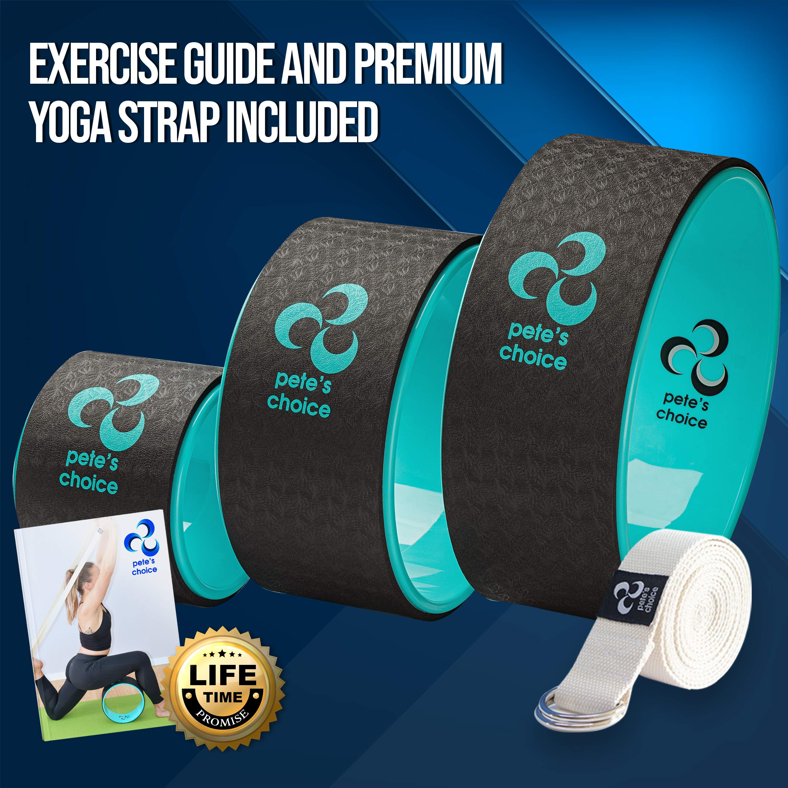 Jolof Store Yoga Wheel 3-Pack Set | Back Pain Relief & Posture Support