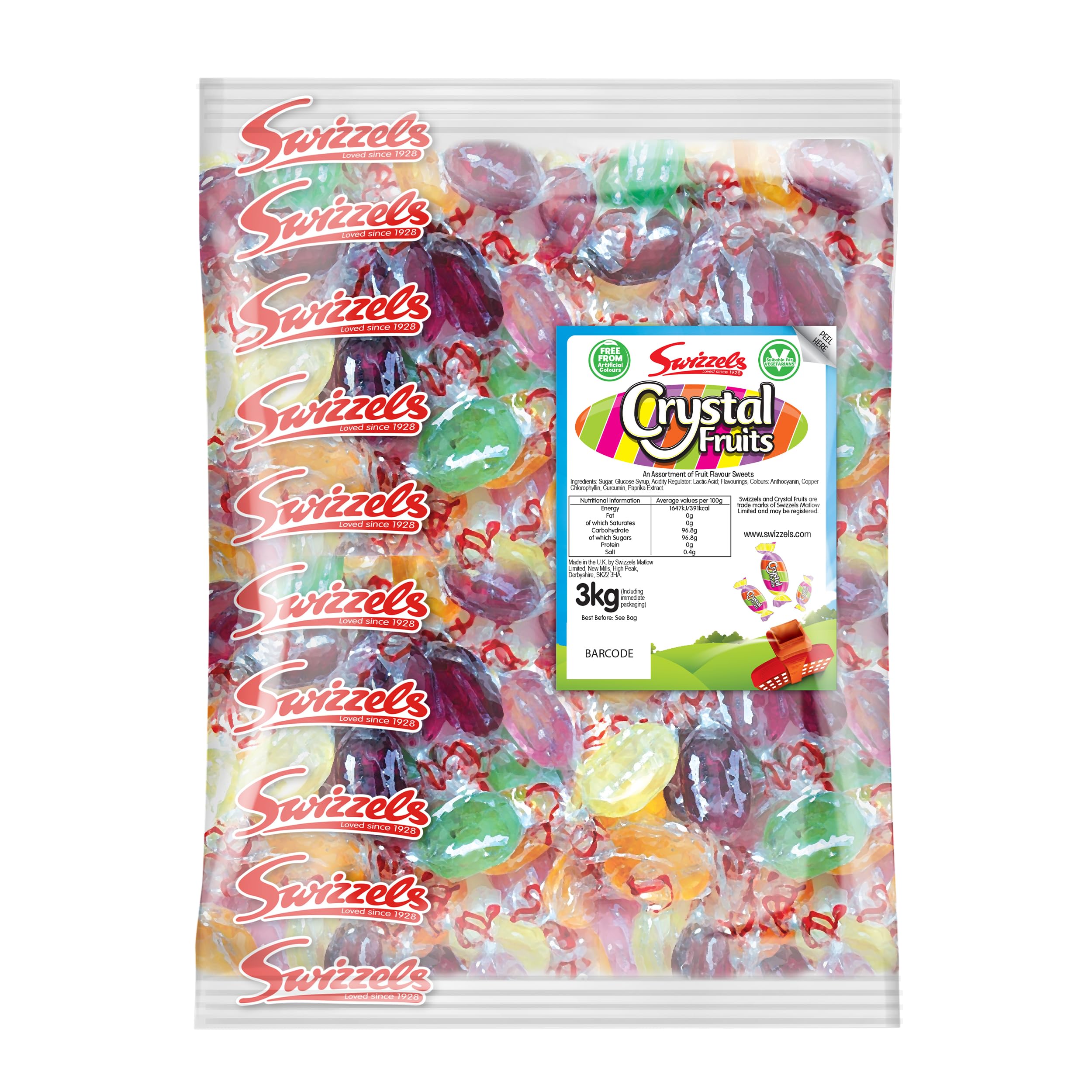 Swizzels Loadsa Lollies – Mixed Fruit Flavoured Sweets Bag, 189g