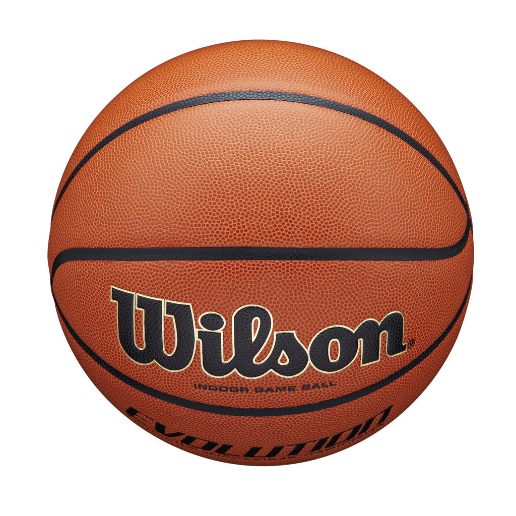 Wilson Evolution Indoor Basketball – Size 7 Synthetic Leather Orange