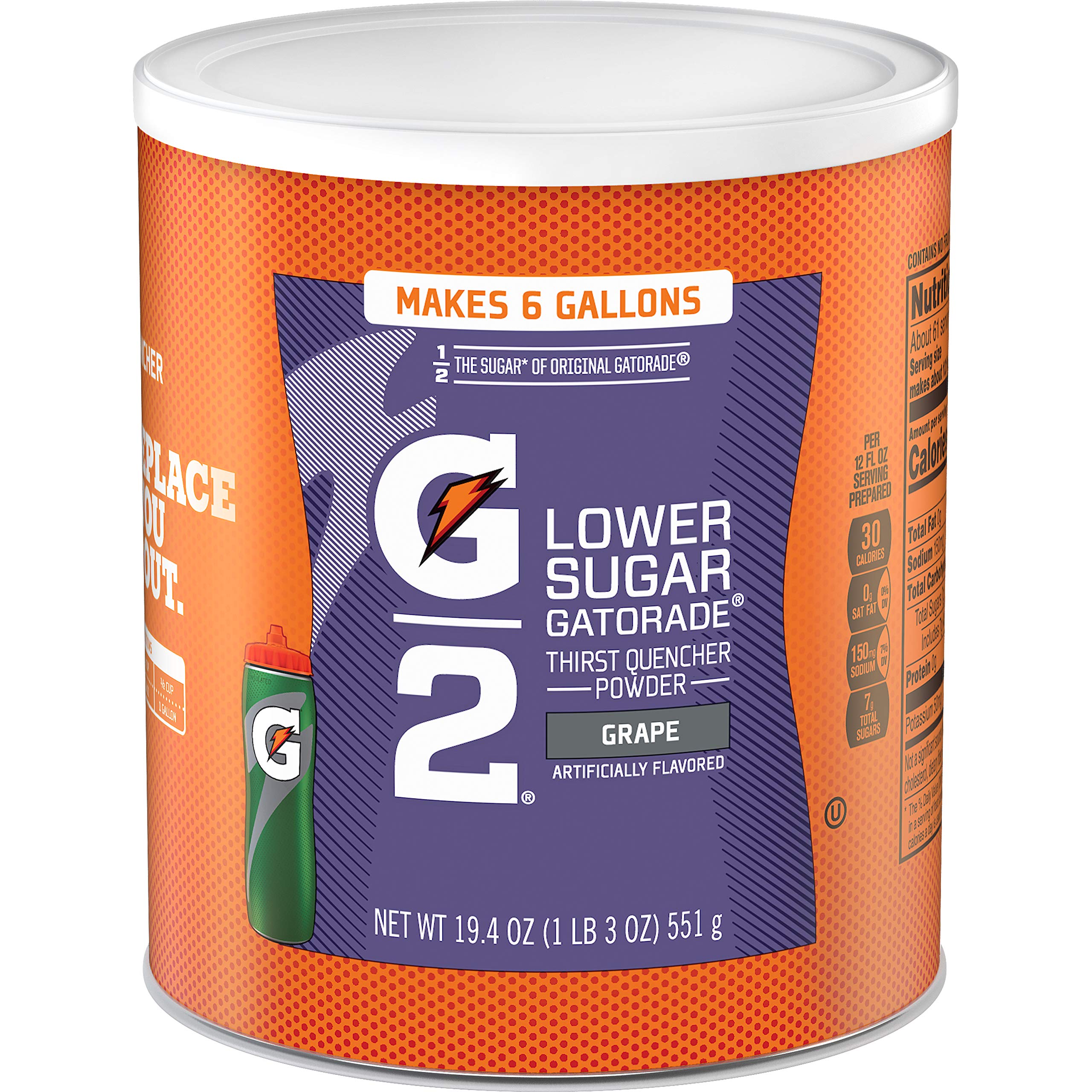 Gatorade G2 Low Calorie Electrolyte Powder – Grape, 19.4 Oz (3 Pack)