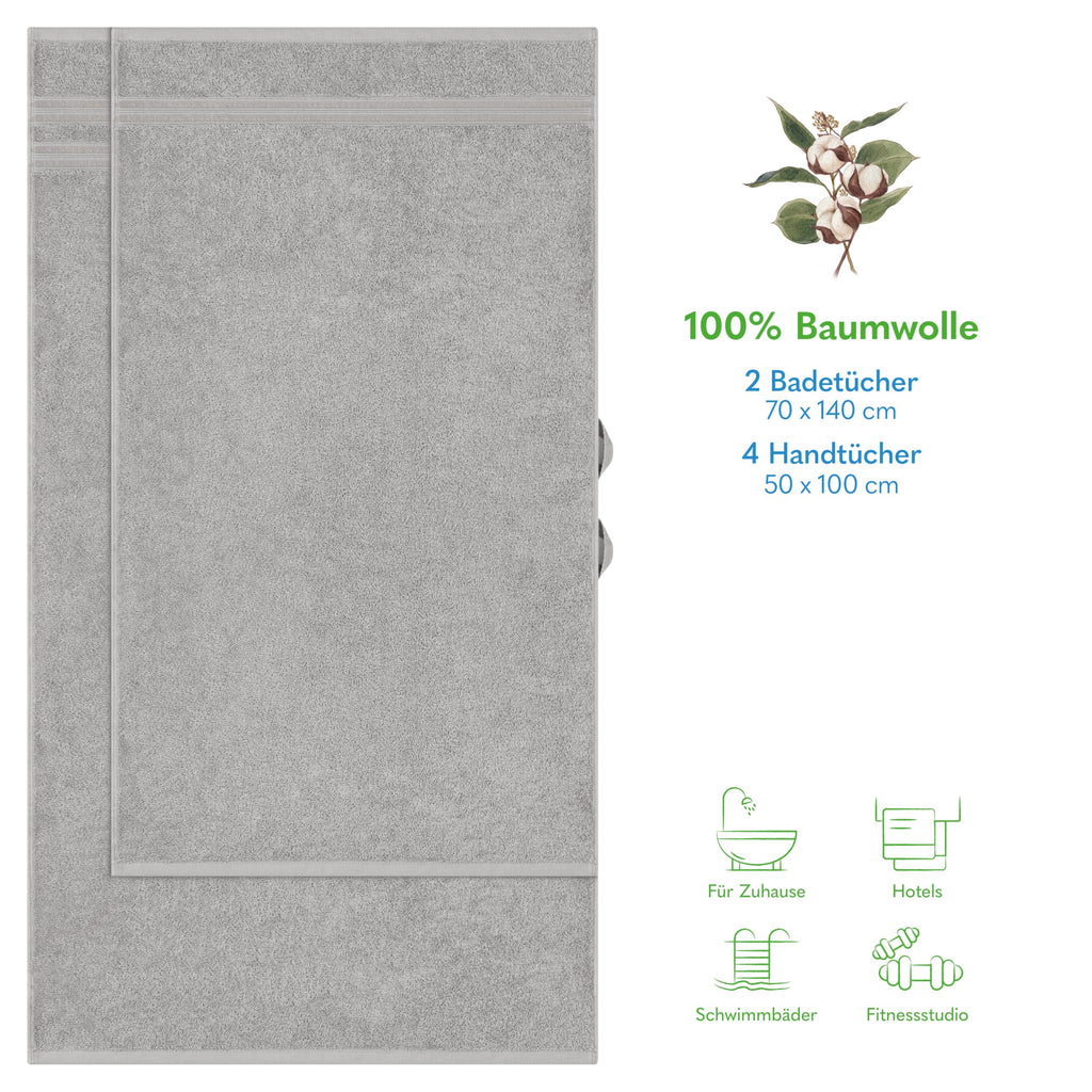 Hammetex Bathrobe 100% Cotton Unisex for Men and Women Quality 400 g/m² Quality Soft Absorbent Terry Towelling Bathrobe for Couples with Pockets