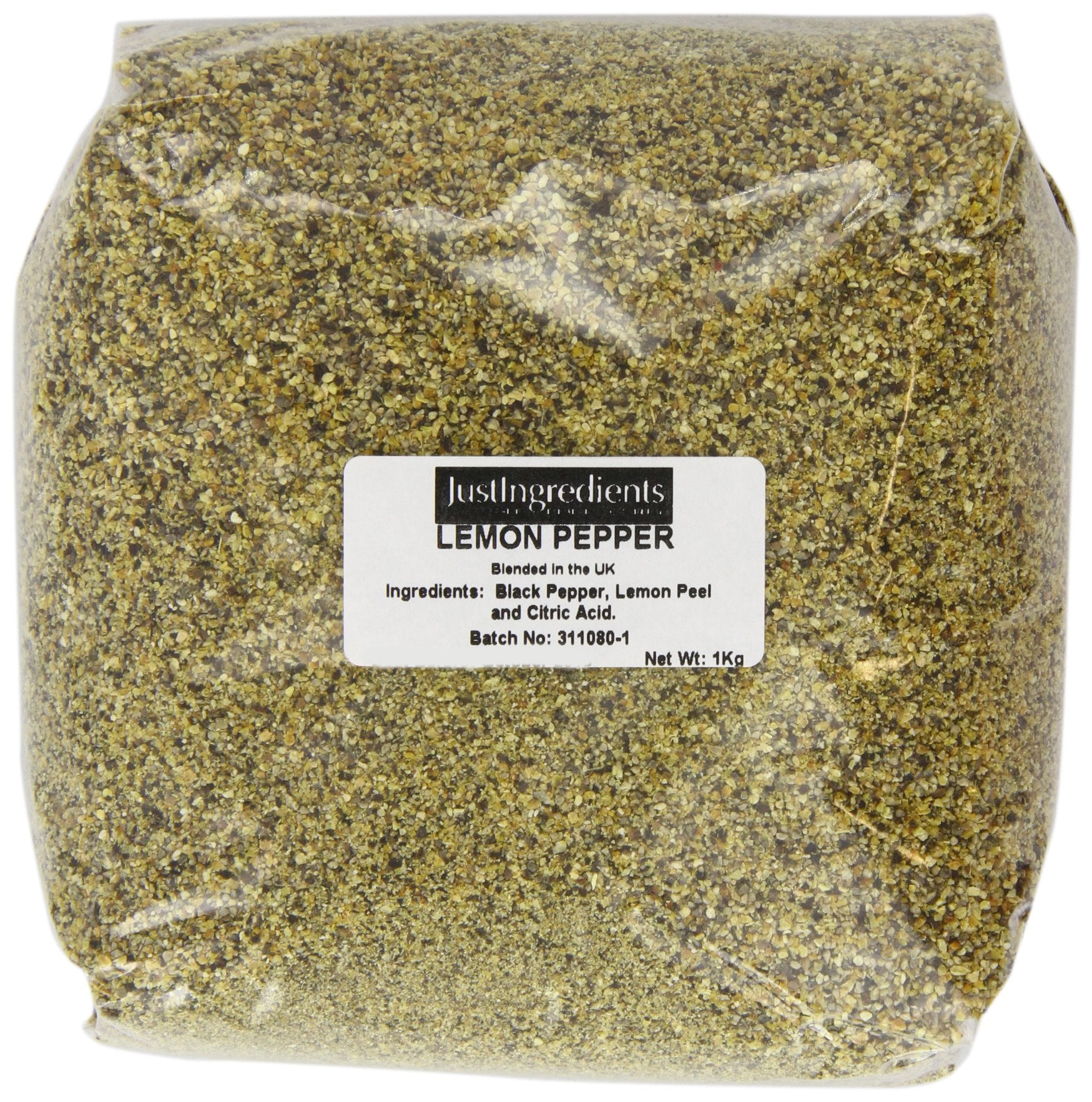 JustIngredients Essentials Lemon Pepper Seasoning - Bulk Spice, 1kg