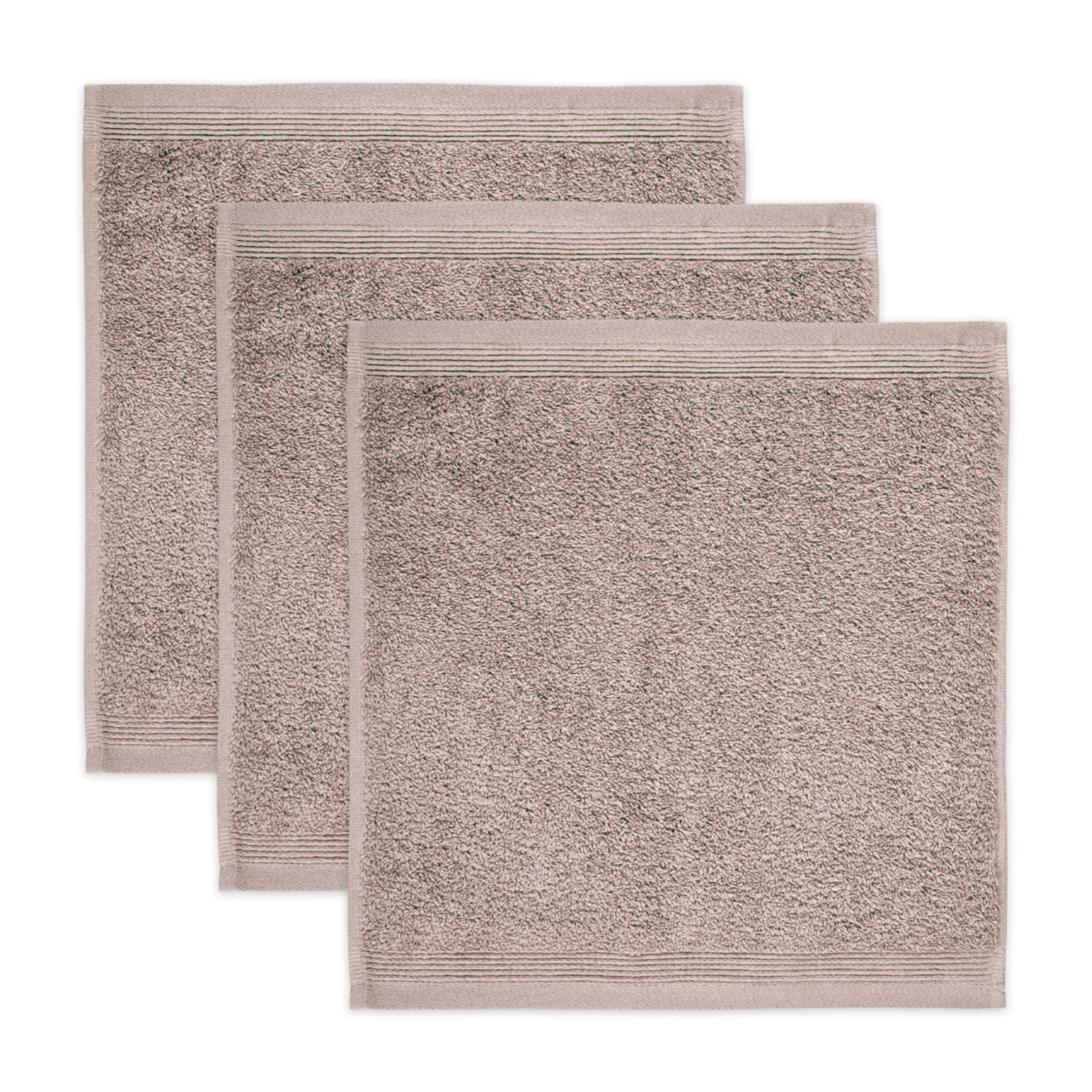 Möve Superwuschel Seiftuch 3er-Set | 100% Baumwolle, 30x30 cm – Cashmere