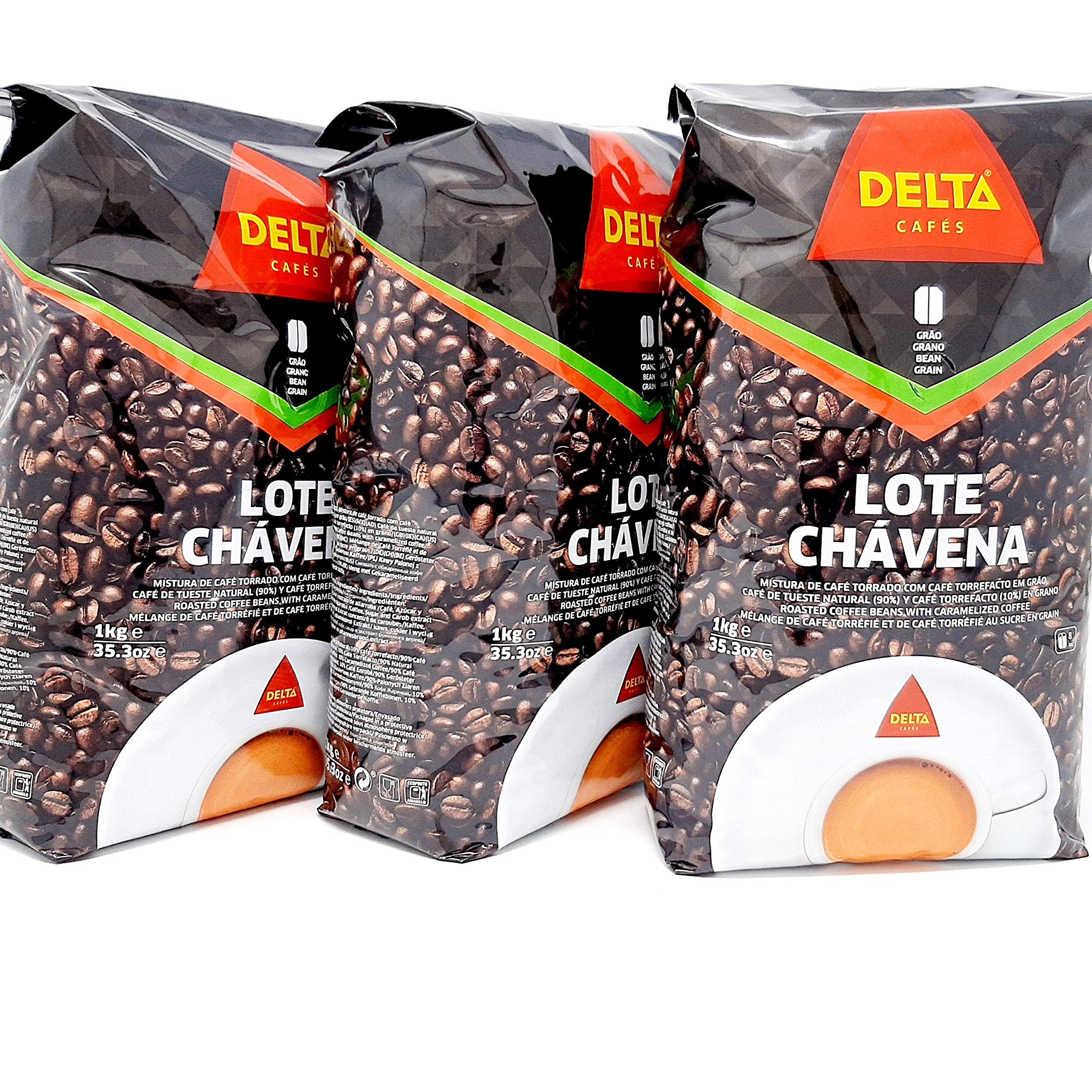 Delta Coffee Lote Chavena – Portuguese Roasted Coffee Beans, 1 Kg