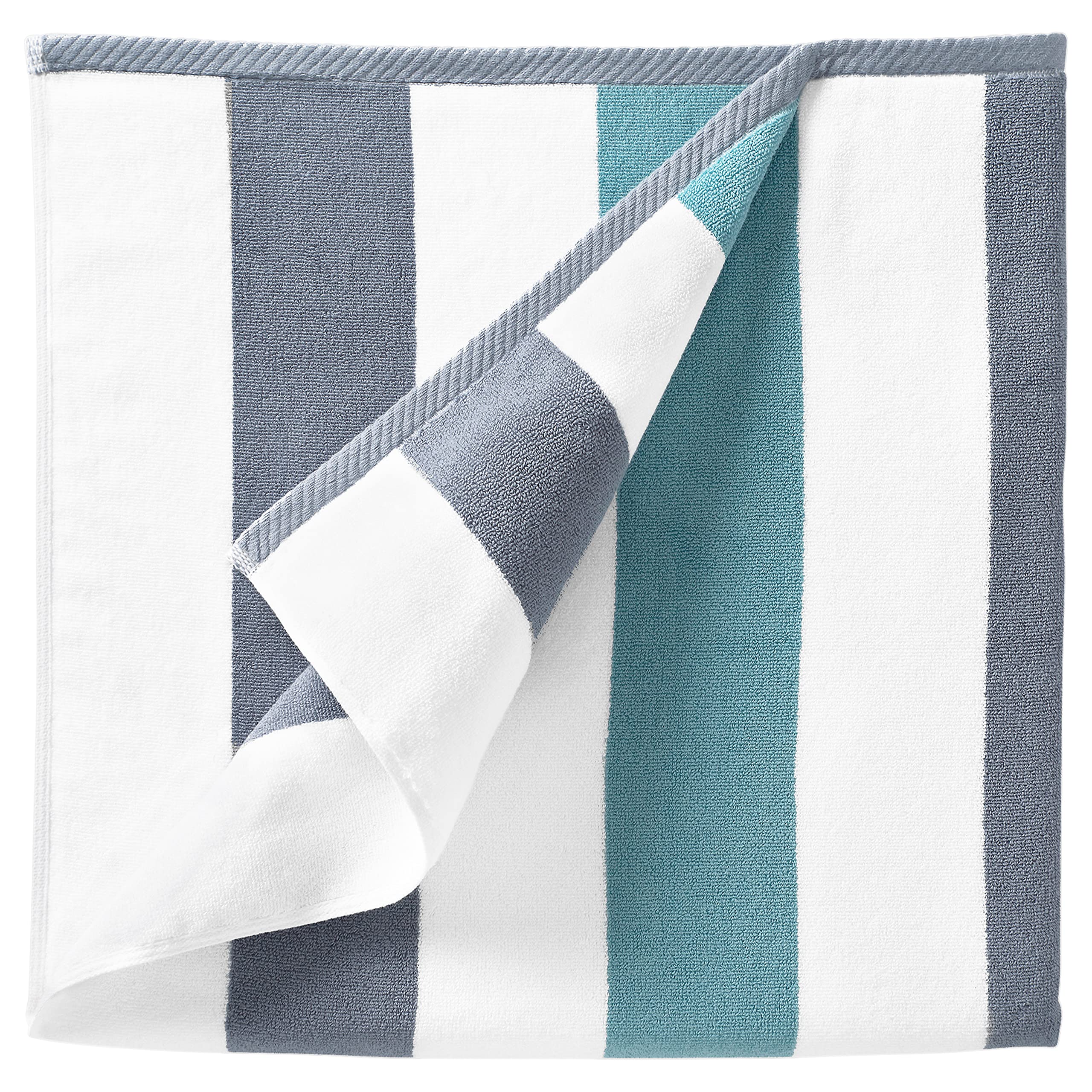Laguna Beach Textile Co. Oversized Cabana Beach Towel – 630 GSM Cotton