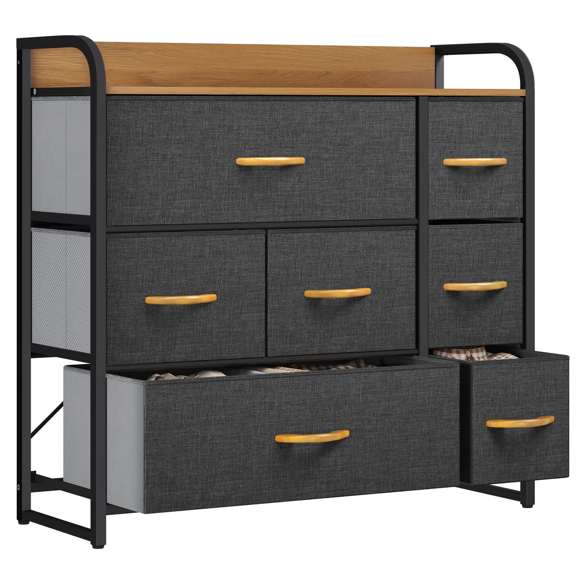 YITAHOME 7-Drawer Fabric Dresser | Storage Organizer with Steel Frame