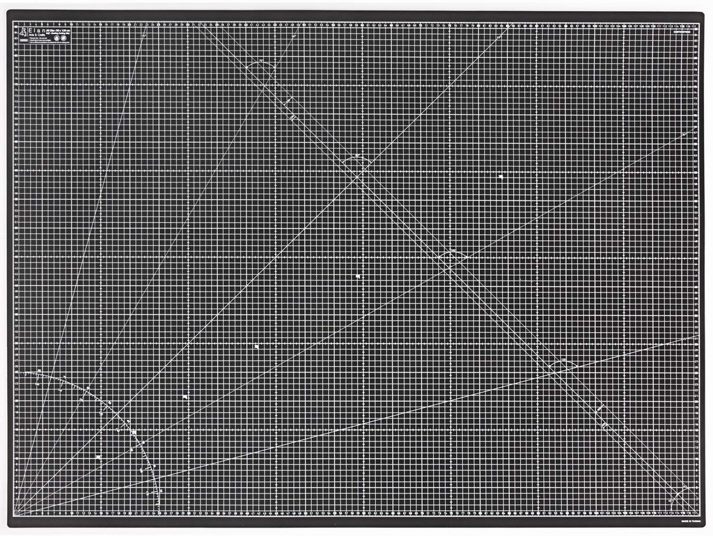 Elan A0 Self Healing Cutting Mat | 120x90cm 5-Ply Craft Board - Black/Taupe