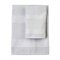 Filet Cotton Terry Towel Set with Aida Band for Embroidery – Grey