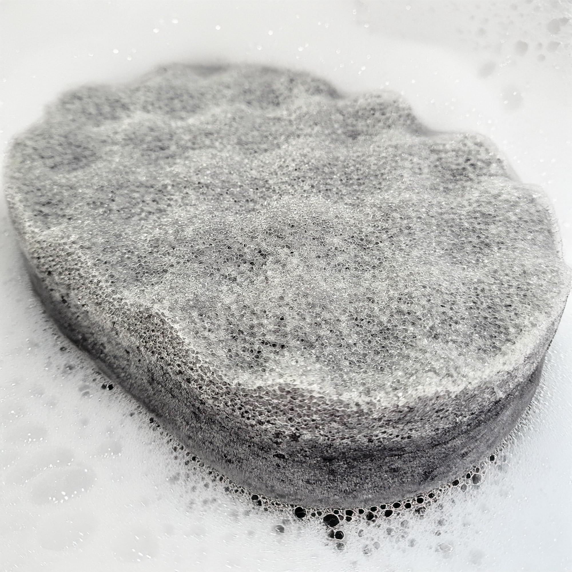 Black Coconut Exfoliating Soap Sponge with Shea Butter