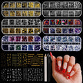 JODSONE Nail Art Rhinestones Kit | 6 Boxes of Gems, Charms & Tools