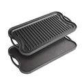Nuovva Reversible Cast Iron Griddle Plate | Double Sided BBQ & Gas Hob Pan