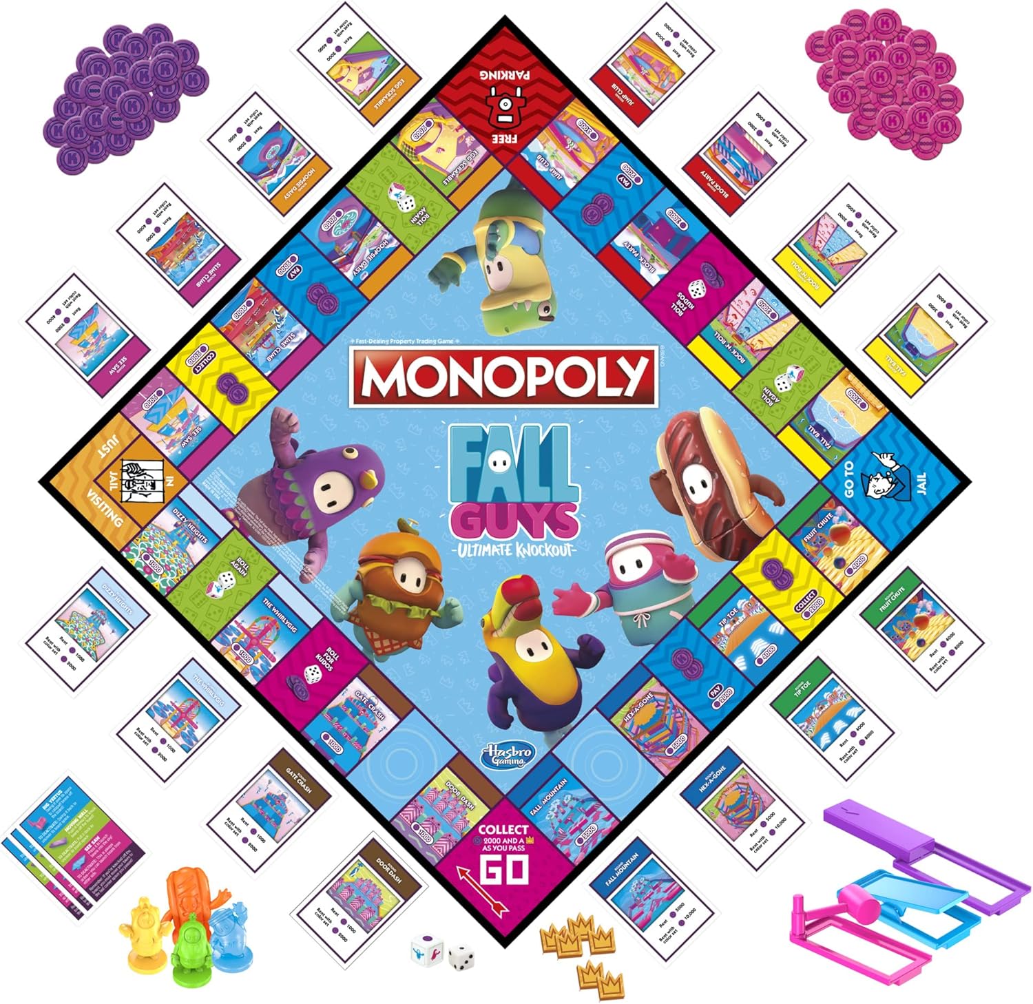 Monopoly: Fall Guys Ultimate Knockout Edition Board Game by Snaps