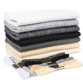 ZAIONE Black & White Soft Felt Fabric Sheets - 7 Rolls for DIY Crafts