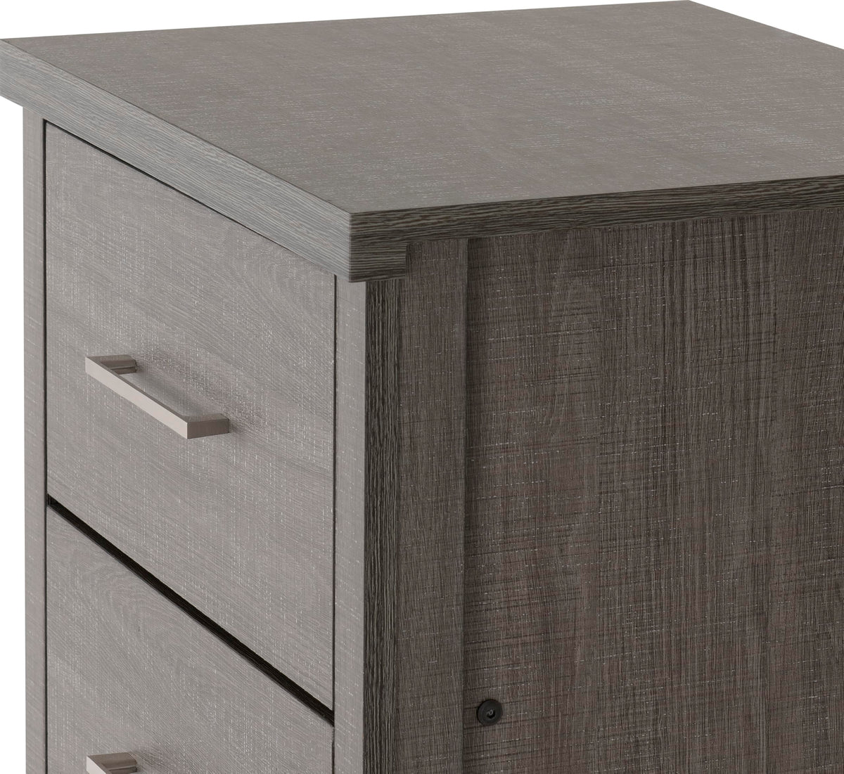 Seconique Lisbon 5 Drawer Narrow Chest in Black Wood Grain - image 2