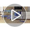 MEXERRIS Microfibre Spray Mop for Hardwood Floors | 4 Pads & 2 Bottles