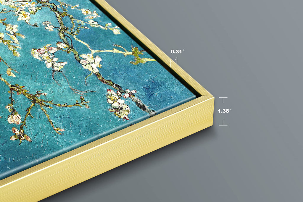 Jolof Store Van Gogh Almond Blossom Gold Framed Canvas Wall Art