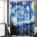 Berkin Arts Starry Night Shower Curtain | 70x70 Waterproof Polyester