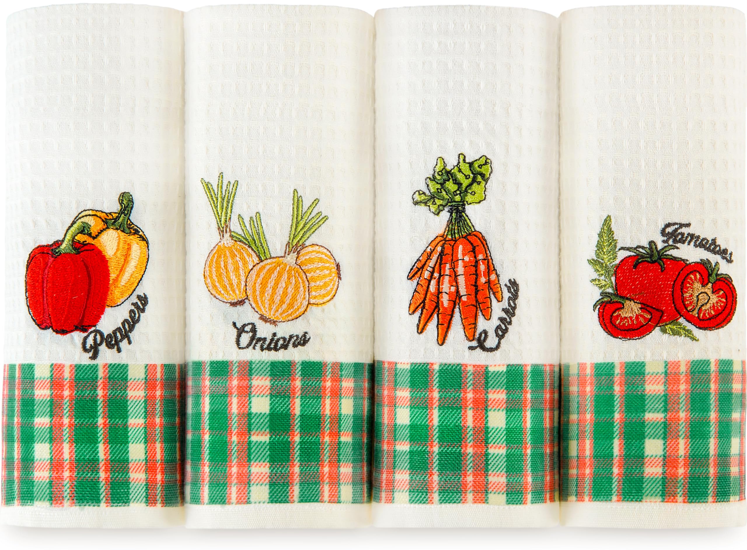 Lavien Home Turkish Cotton Waffle Weave Dish Towels - Set of 4