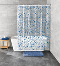 Kleine Wolke Shower Curtain | Marine Blue Bubble PEVA | 180 x 200 cm