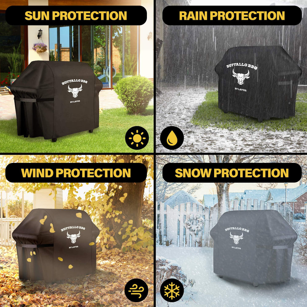 Buffalo BBQ Grill Cover – Waterproof Oxford Fabric Universal Fit
