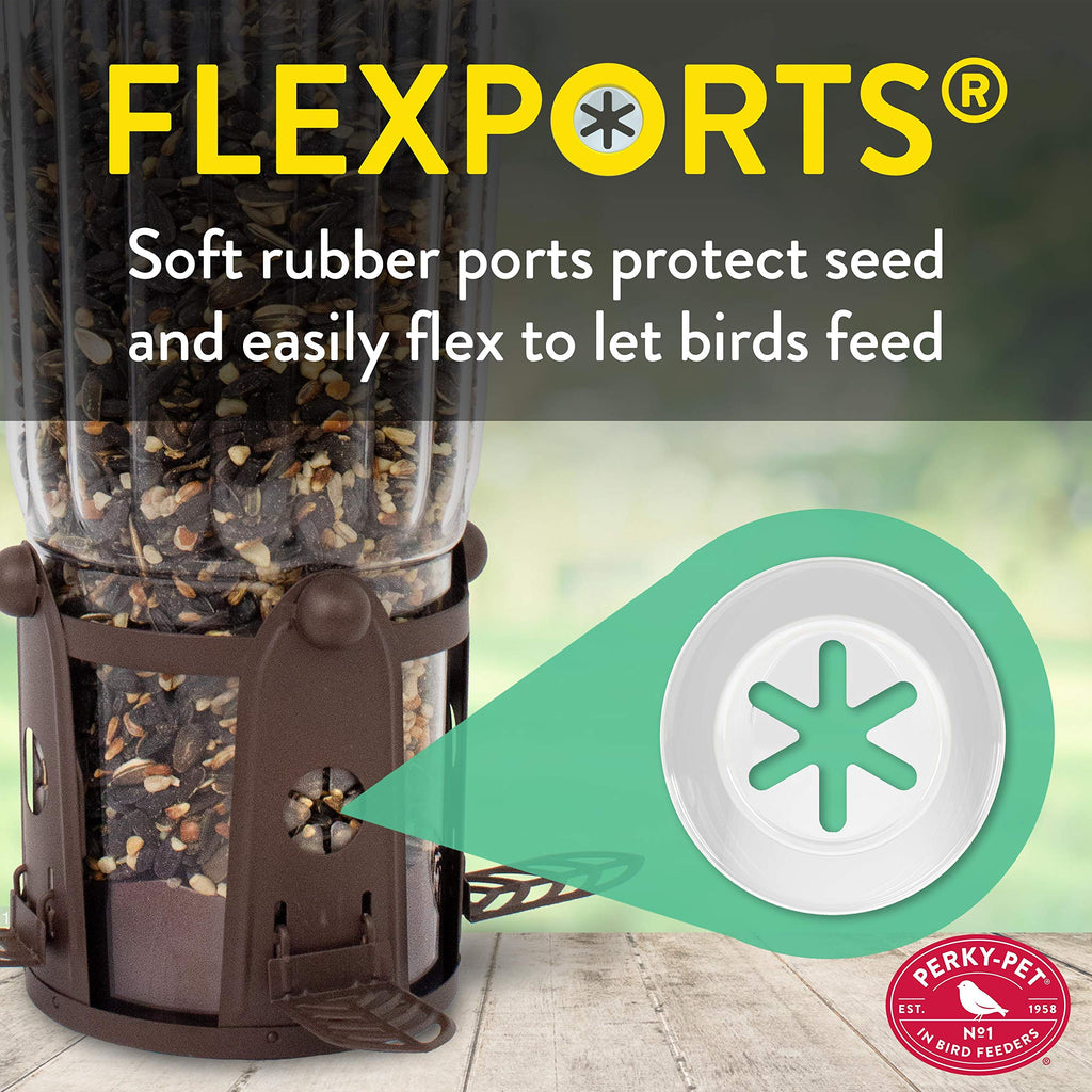 Perky-Pet Squirrel-Be-Gone Max Bird Feeder - 4lb Squirrel Proof Feeder