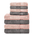 Komfortec 8-Piece Cotton Towel Set - Soft Terry Bath & Hand Towels