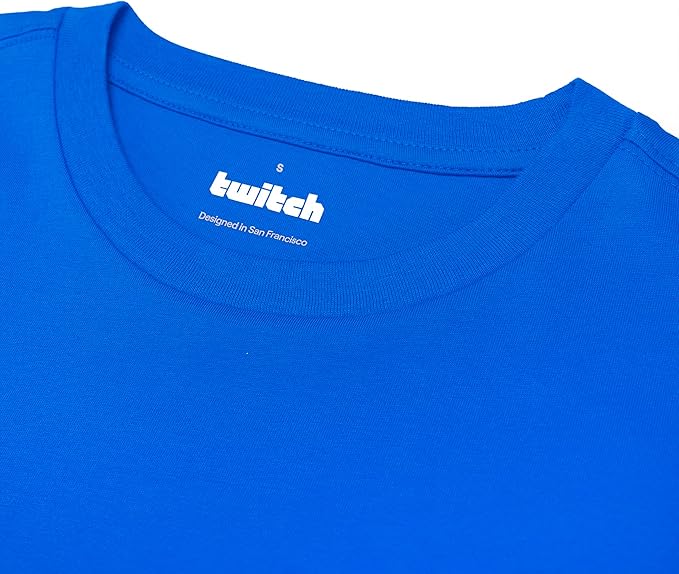 Twitch Graphic T-Shirt | 100% Cotton Unisex Regular Fit - Electric Blue