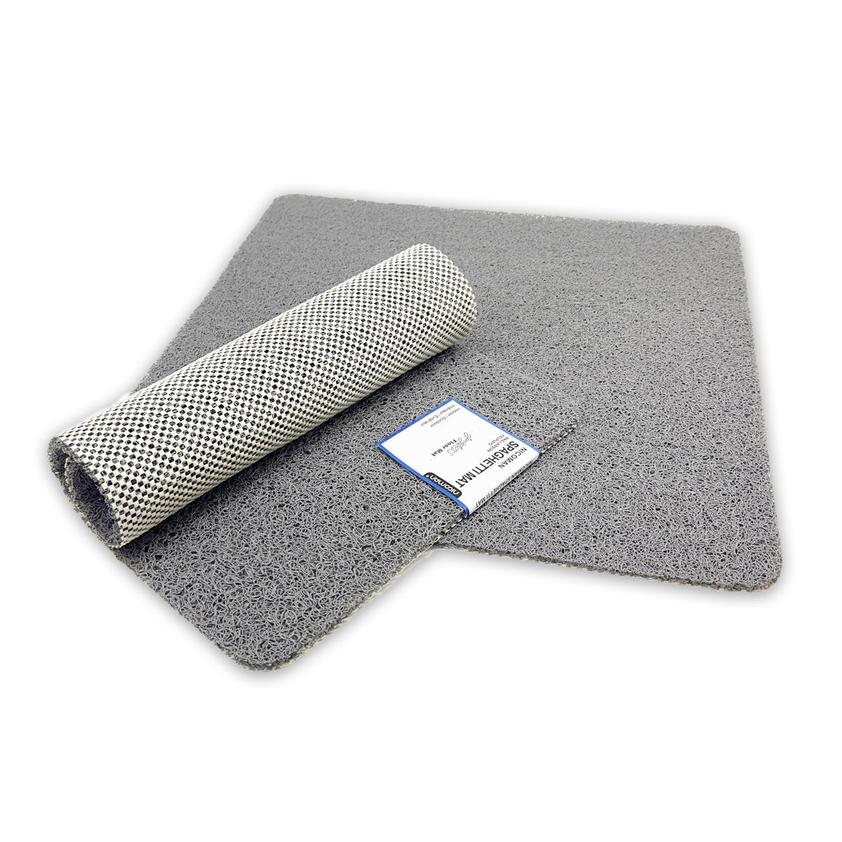 Loofah Shower Mat, Non Slip PVC Spaghetti Mat for Wet Area Inside Shower, Super Comfy Soft Matt, Quick Dry, Bacteria & Mould Resistant, Curved Edge - image 1
