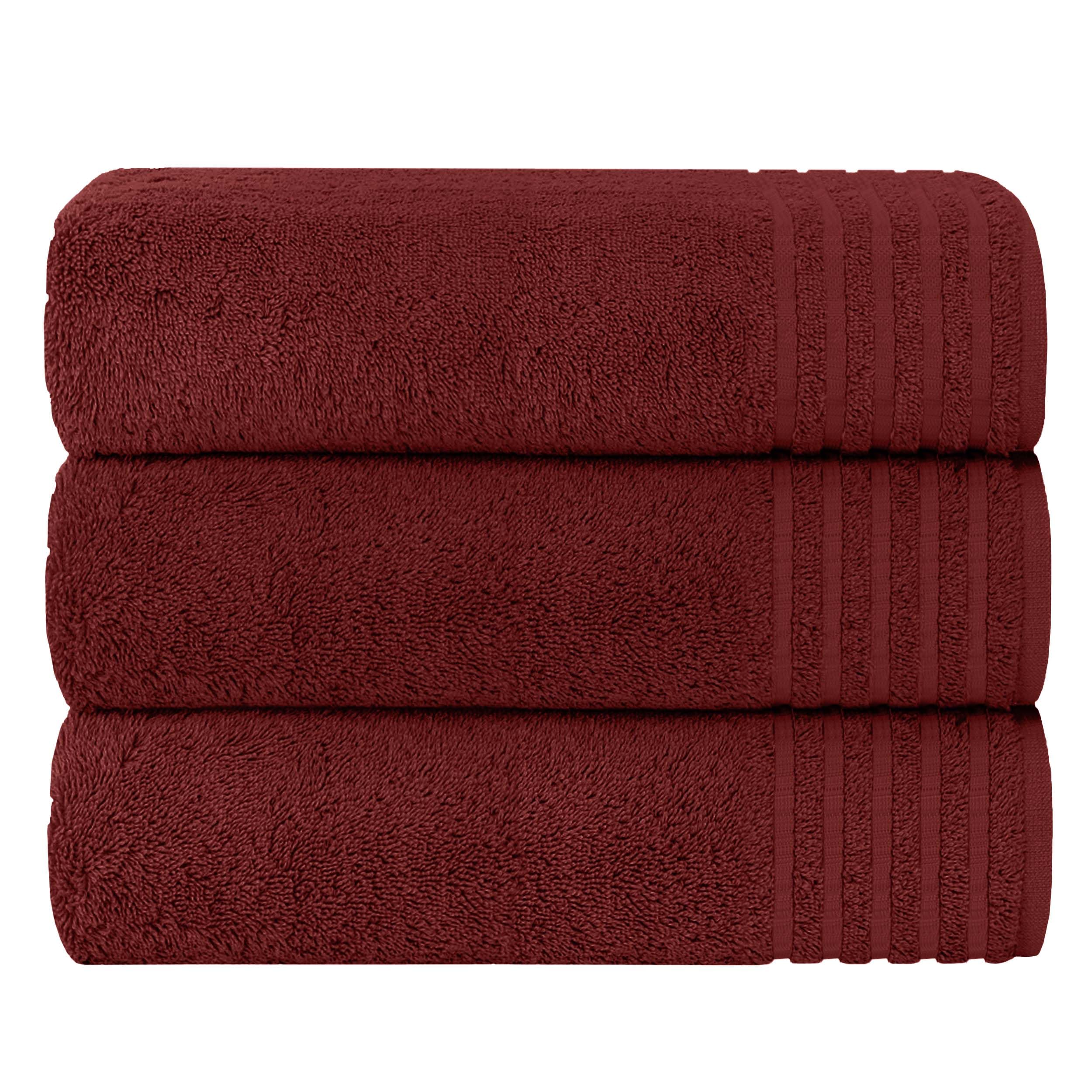 Olivia Rocco Monaco 3 Pack Bath Sheets – 100% Cotton 500GSM Towels