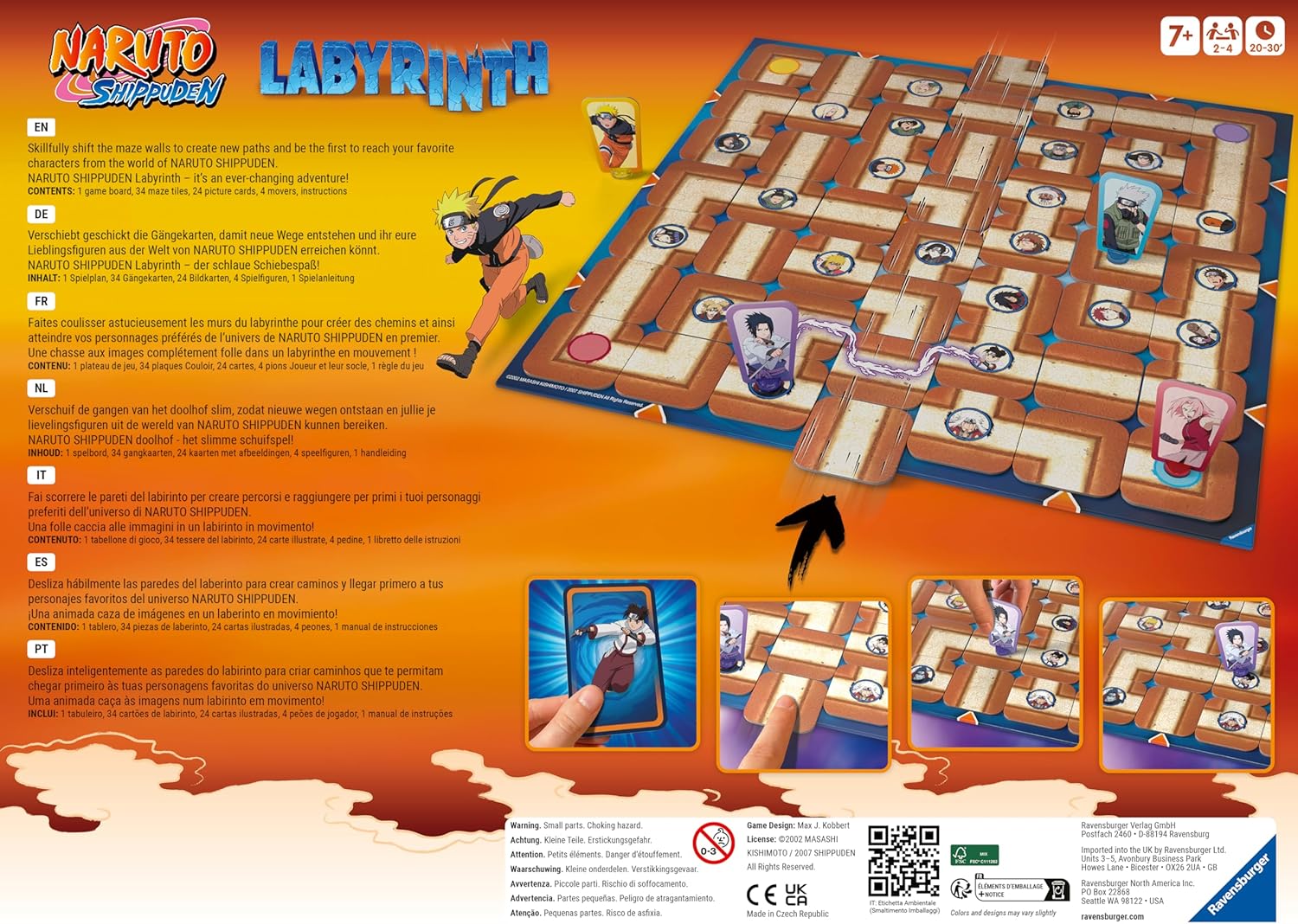 Ravensburger Naruto Shippuden Labyrinth Family Strategy Board Game