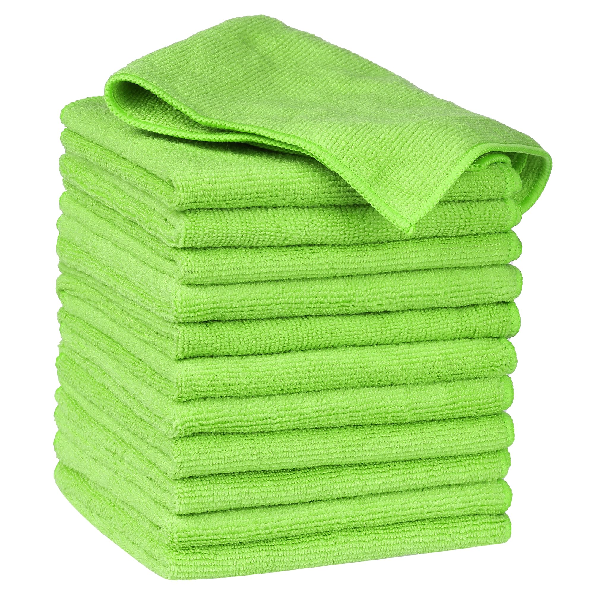 Uxcell Microfiber Cleaning Cloths – 12 Pack Absorbent Lint-Free Towels