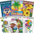 Kalysky Adult Colour by Numbers 3 Pack – 60 Designs A4 Spiral Bound Books