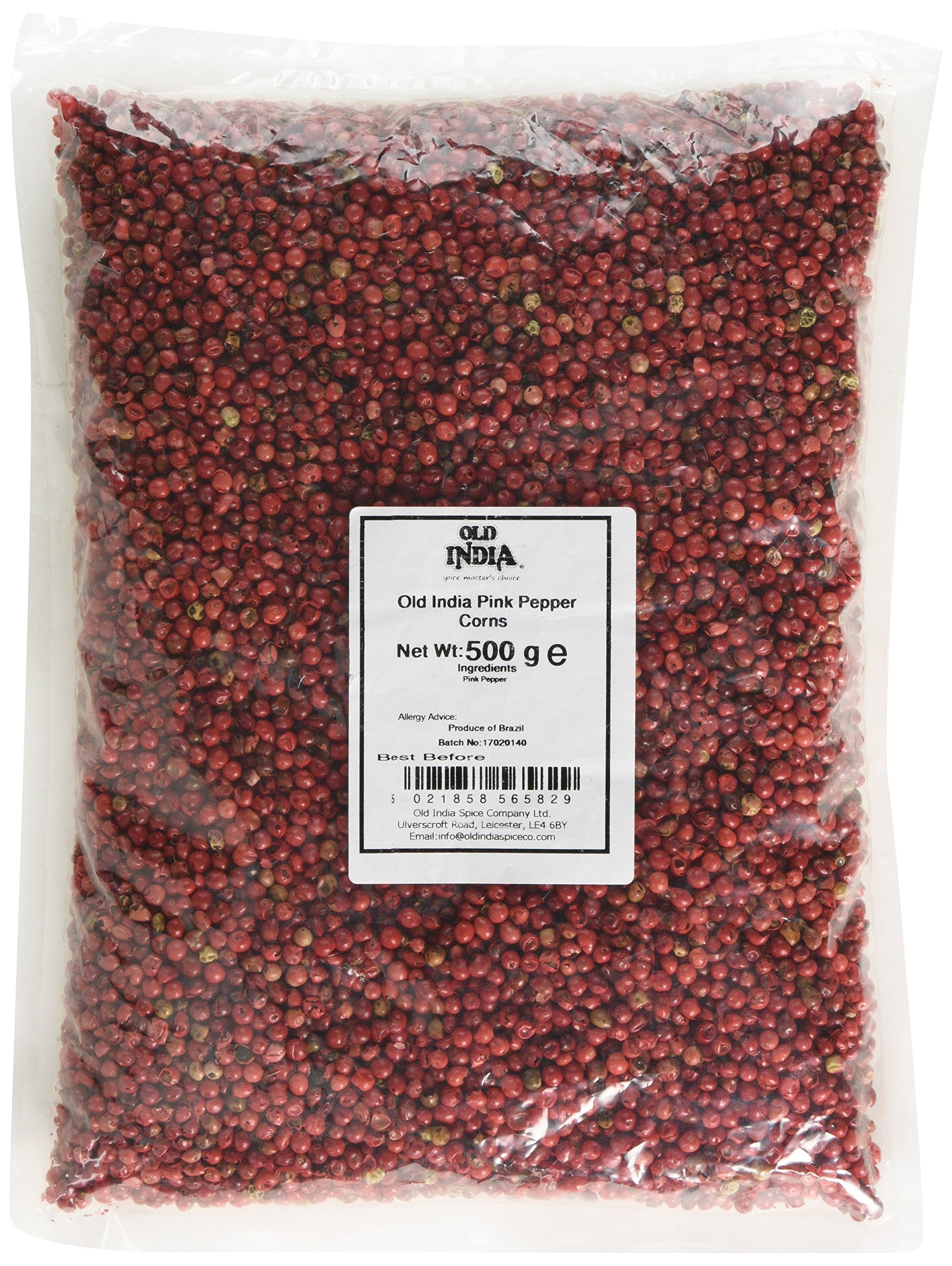 Old India Pink Peppercorns – 500g Natural Whole Pink Pepper Corns