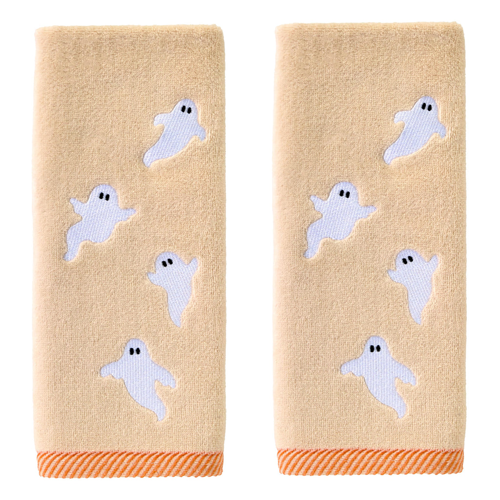 SKL Home Halloween Tossed Ghosts Hand Towel 2 pc Set for Bath/Kitchen/Bar & Gift - image 1