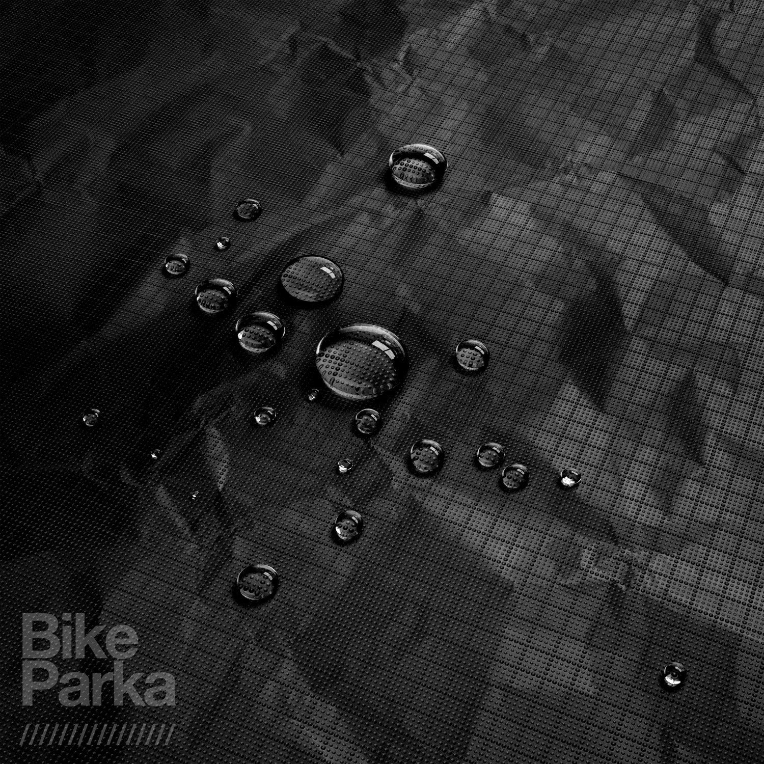 BikeParka STASH Waterproof Bicycle Cover | Ripstop Nylon - Ink Black