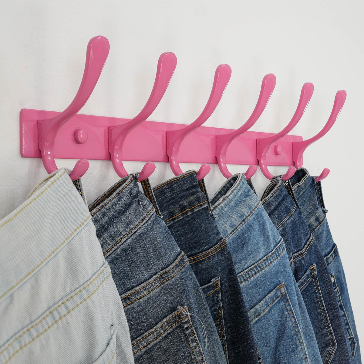 SKOLOO Coat Rack Wall Mounted - 6 Hooks, Heavy Duty, Stainless Steel, Metal Wall Coat Hanger, Sturdy Wall Hooks for Hanging Coat, Jacket, Clothes - image 4