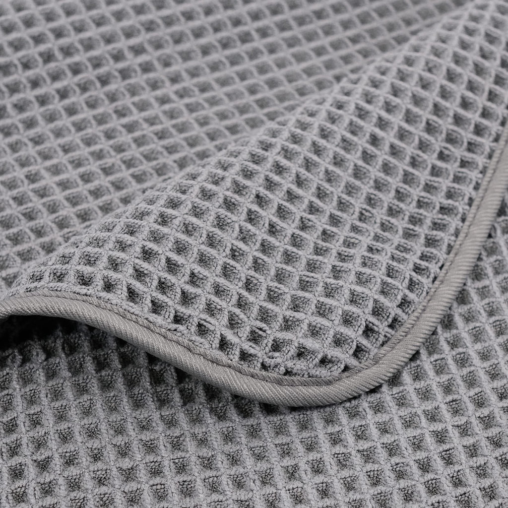 Polyte Microfibre Bath Sheet Set – Quick Dry Waffle Weave, 2 Pack