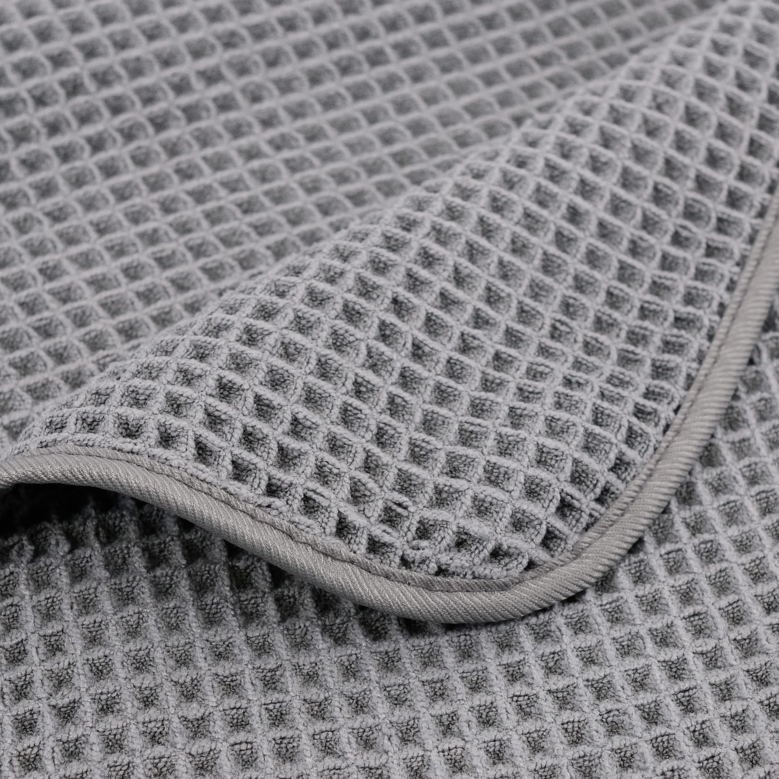 Polyte Microfibre Bath Sheet Set – Quick Dry Waffle Weave, 2 Pack