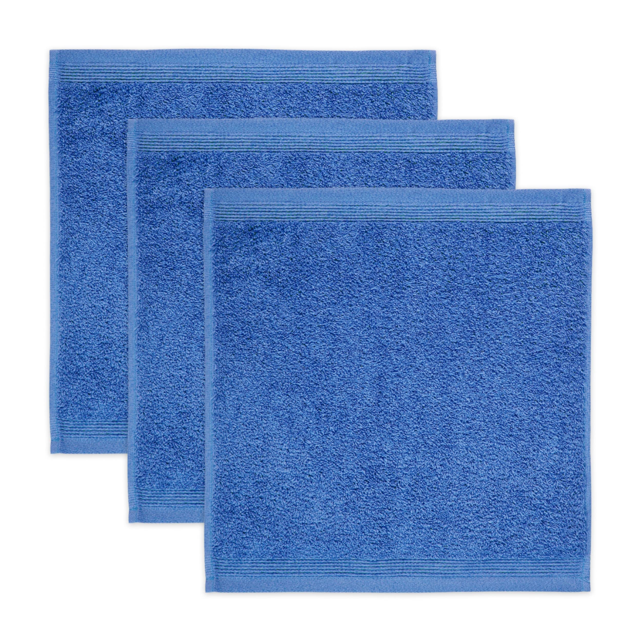 Möve Superwuschel Seiftuch 3er-Set – 100% Baumwolle, Kornblume, 30x30 cm