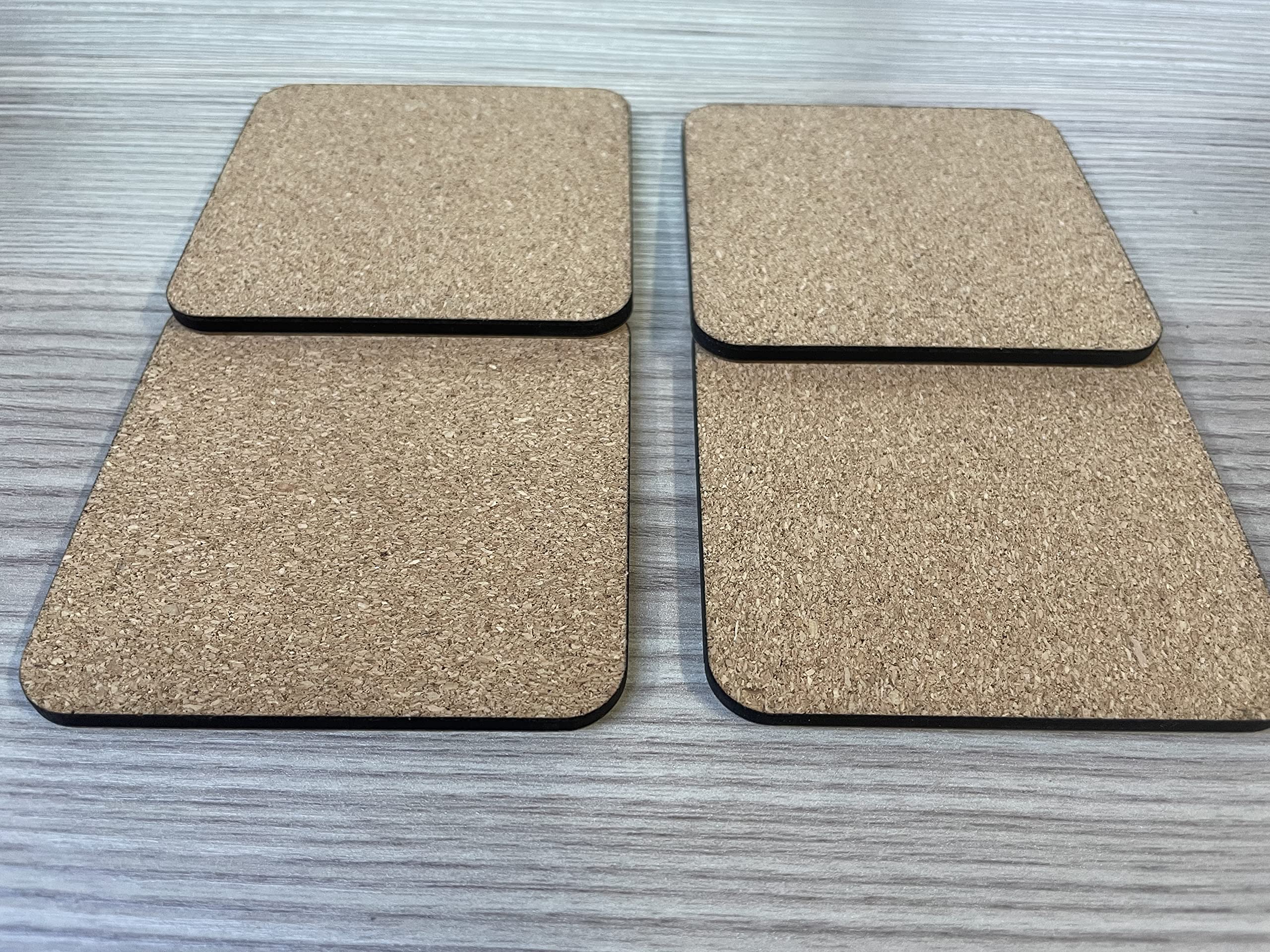 Jolof Store Sublimation Coasters – 9cm Square MDF Cork Backed (50 Pack)