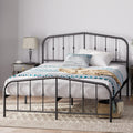 Zinus Heidi Metal Platform Bed Frame | King Size with Spindle Headboard