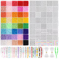 Funtopia 12000pcs Seed Beads Bracelet Making Kit | 40 Colors Glass DIY Set