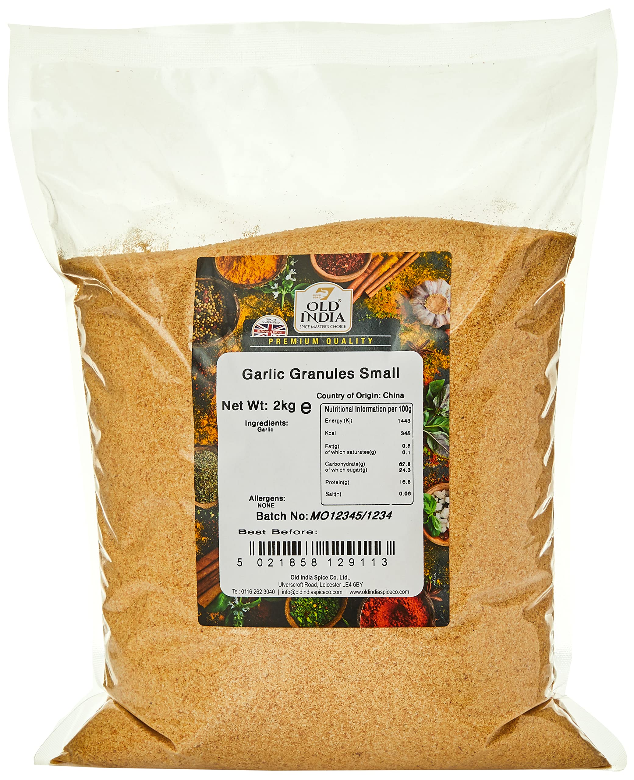 Old India Garlic Granules – Bulk Cooking Seasoning & Spices - 2kg