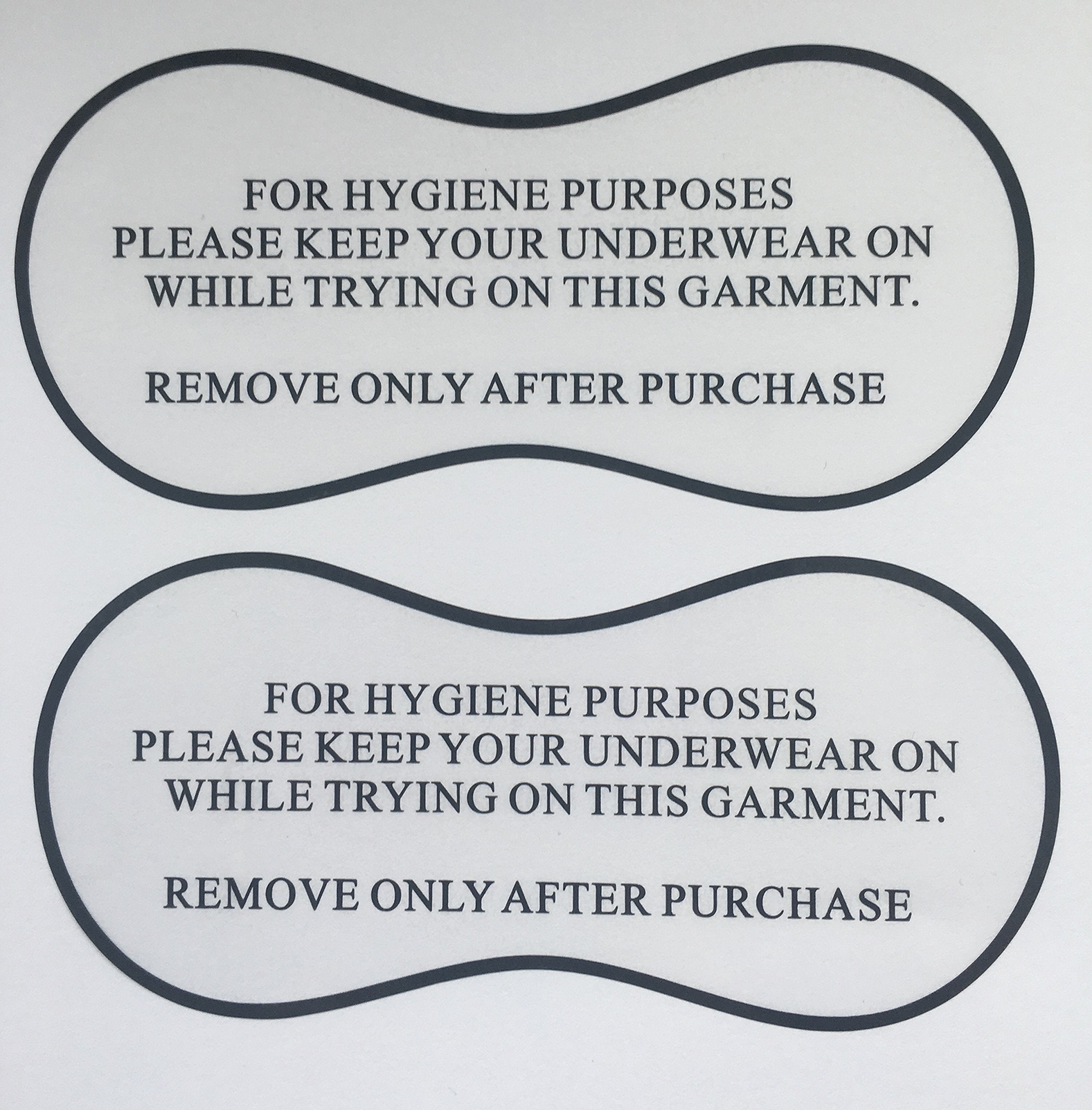 Jolof Store Hygiene Try On Stickers for Swimwear & Lingerie – 100 Pack