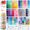 SJZWSD 16,000pcs Friendship Bracelet Making Kit - Clay & Seed Bead Set