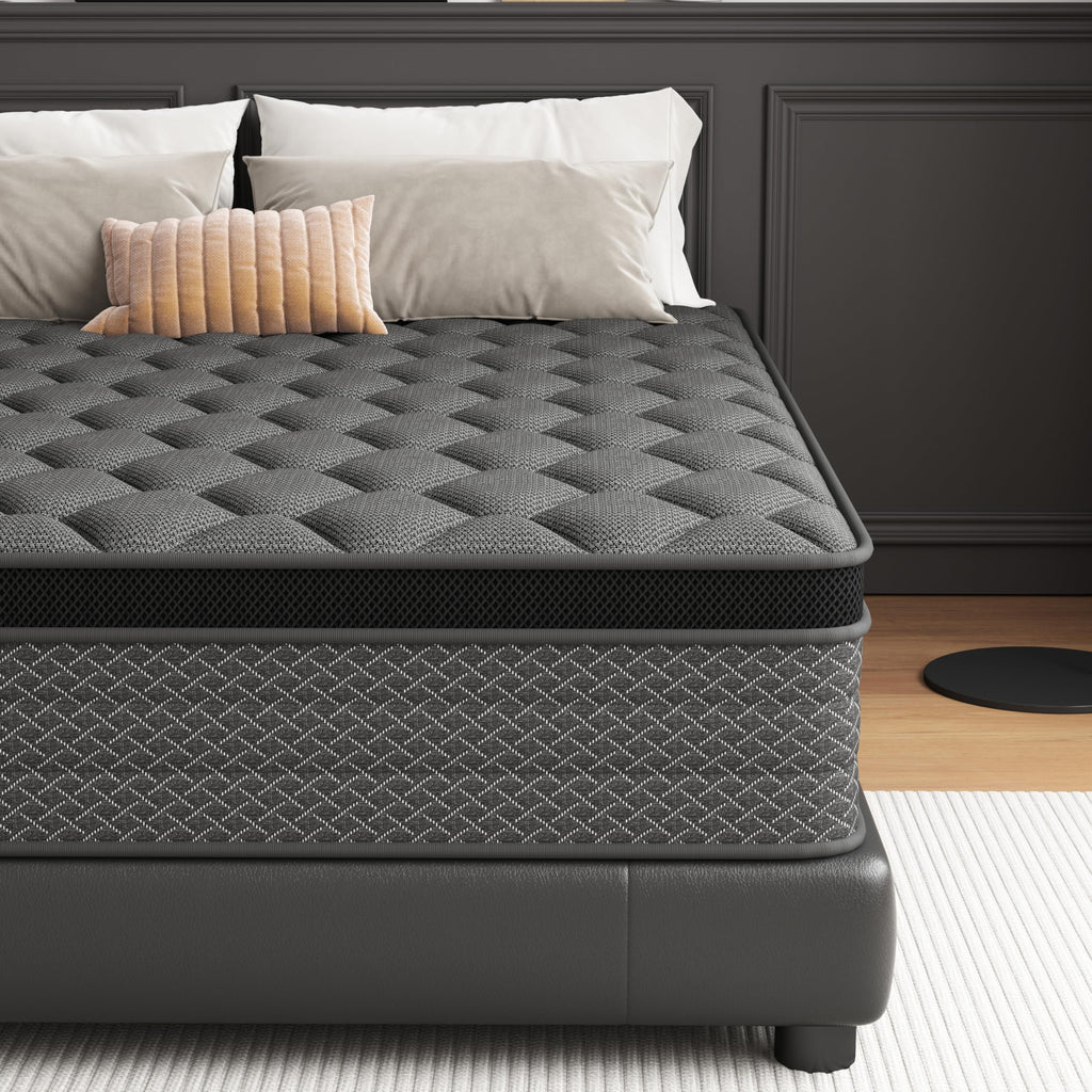 DAJIYUHC Double Mattress 4FT6,10 In Hybrid Mattress, Medium firm135*190cm - image 1