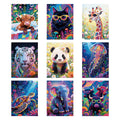 MICHIHOMIE 9 Pack Animal Diamond Painting Kits - 5D Full Drill DIY Art