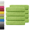 NatureMark 100% Cotton Hand Towels - Apple Green - Pack of 8 (50x100cm)