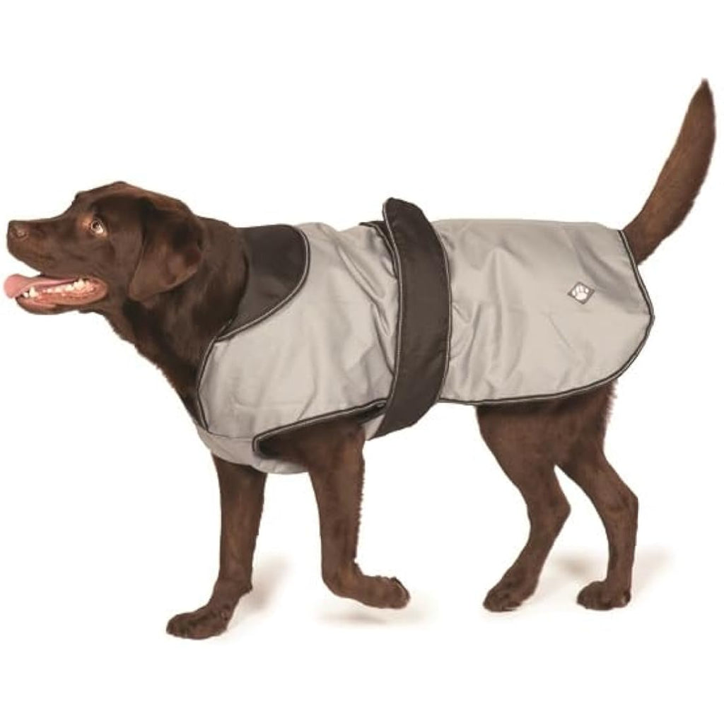 Danish Design 2-in-1 Dog Coat – Grey/Black Reflective Fleece Jacket