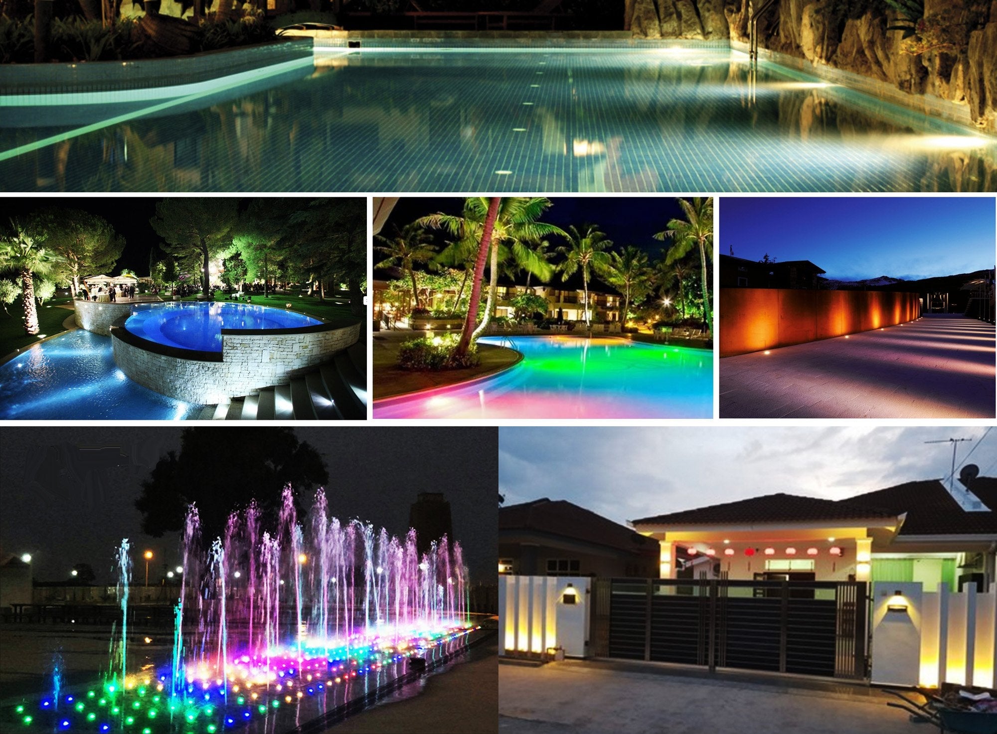CNBRIGHTER LED Underwater Pool Lights | 3W IP68 Waterproof Stainless Steel